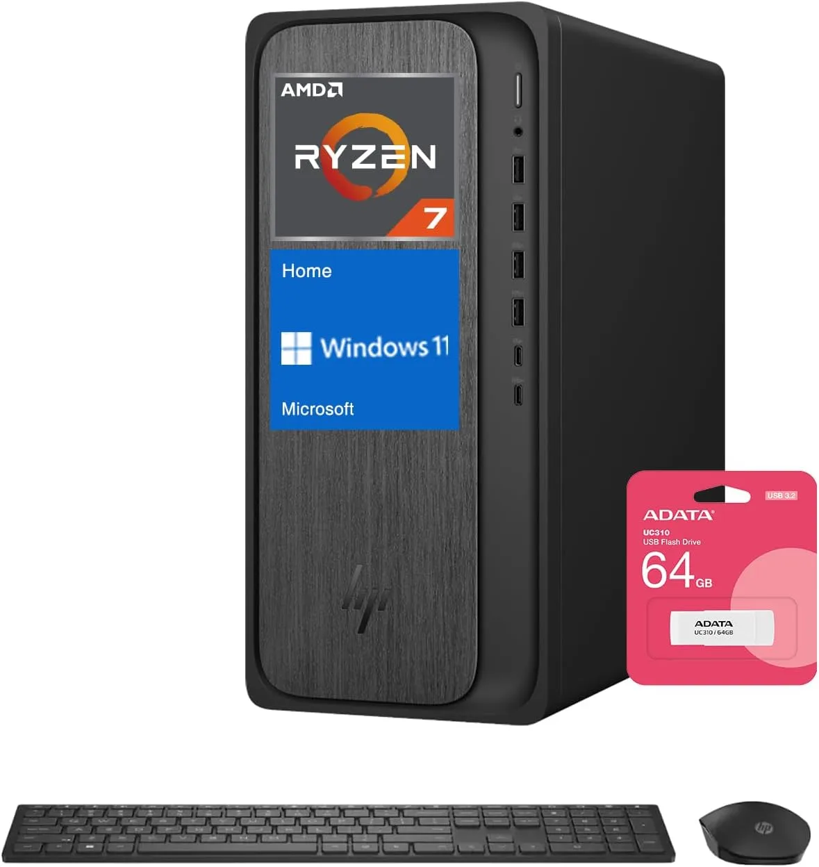 HP OmniDesk M02 Tower Desktop for Home Office Use