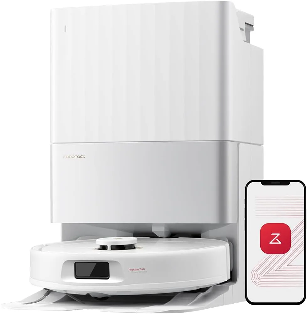 roborock Qrevo S5V Robot Vacuum and Mop FlexiArm Edge Mopping