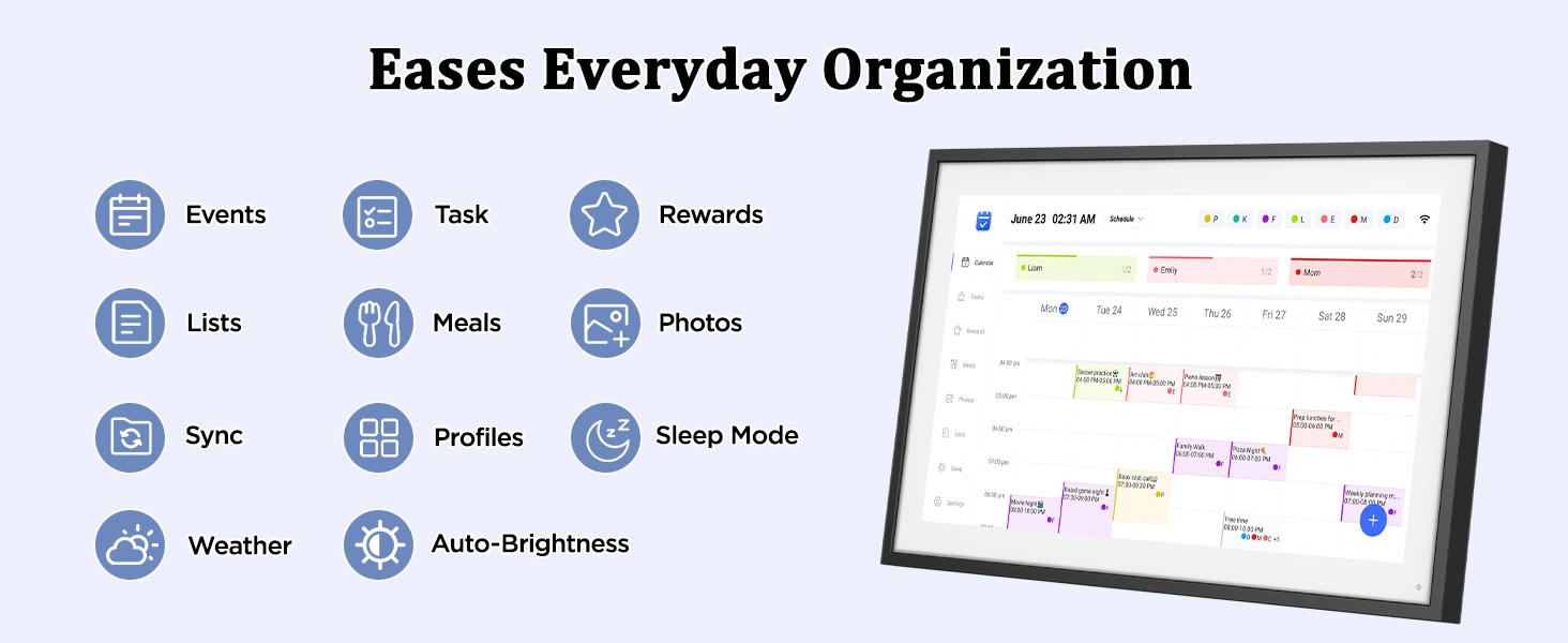 LOOFII Digital Wall Calendar