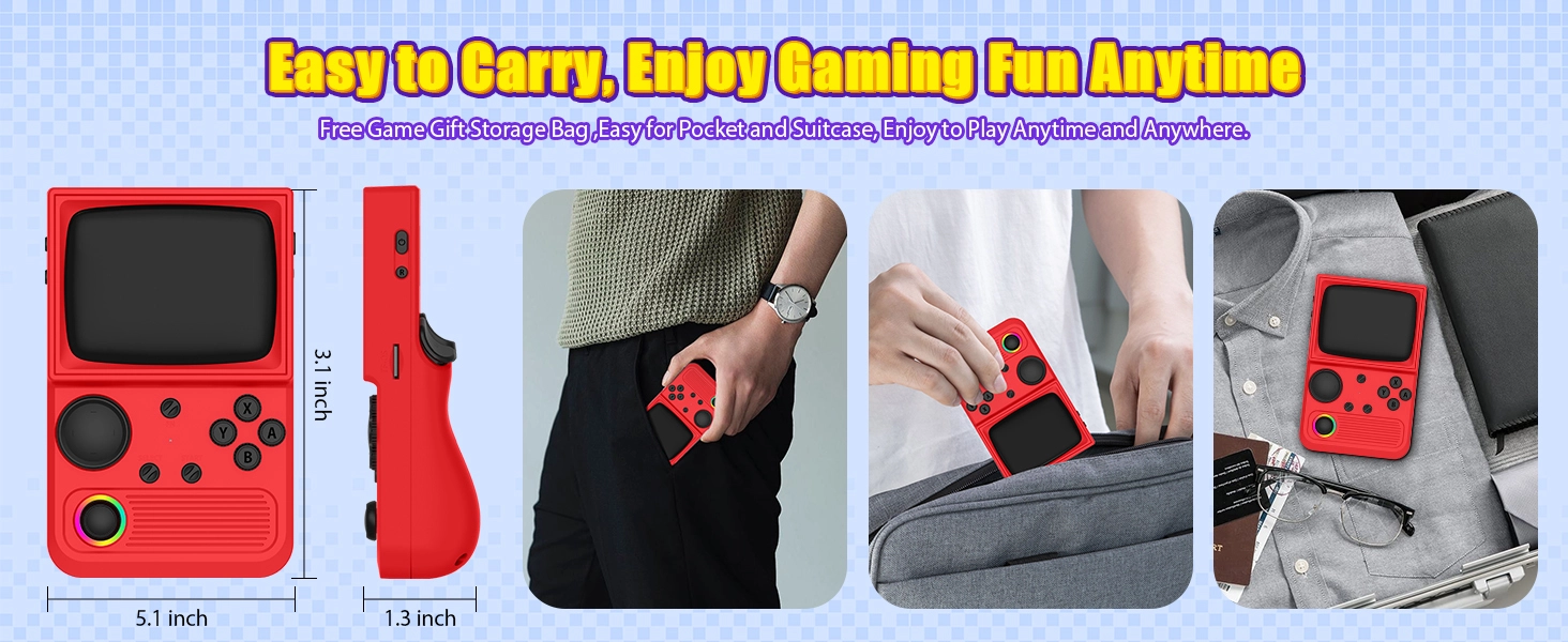 retro handheld game console gaming video consoles stick retroid pocket games hand held gameboy