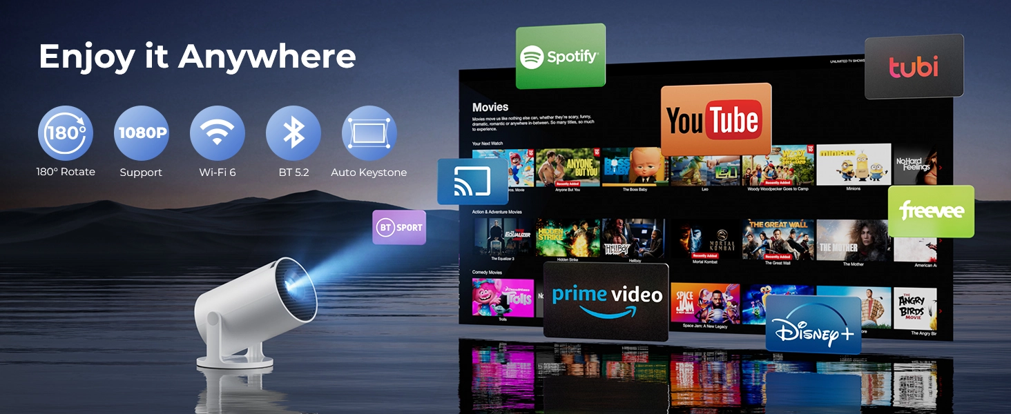 Clokowe mini portable projector