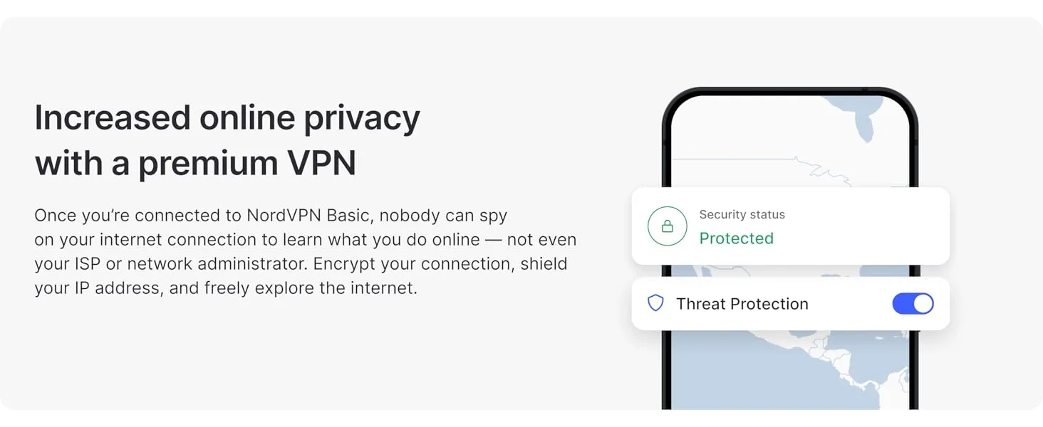 Increased online privacy with a premium VPN
