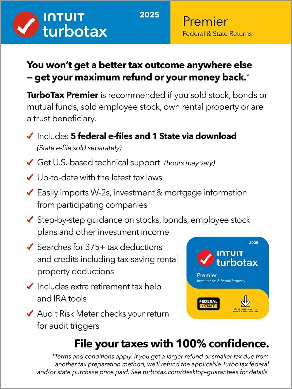 1767926296 885 TurboTax Desktop Premier 2025 Federal State Tax Return PCMac