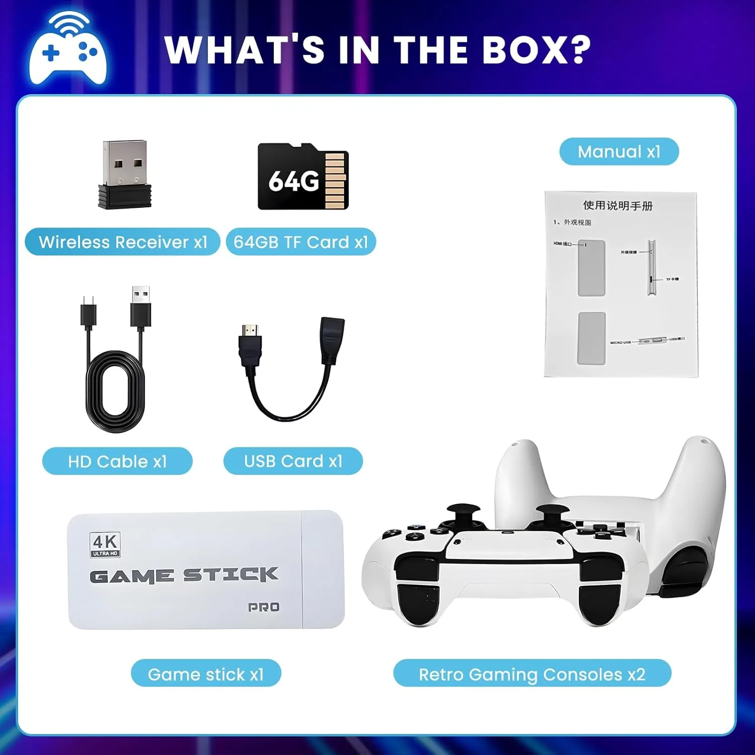 1767948863 85 AMANKA 2026 Retro Gaming ConsoleGame Stick with 20000 Games4K HDMI