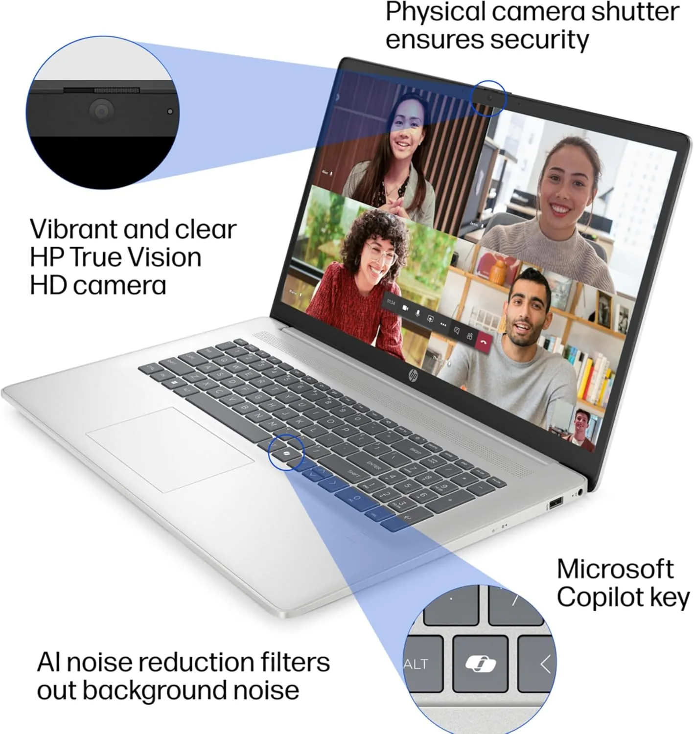 1767952630 574 HP 173 inch Laptop with Lifetime Office 365 for The