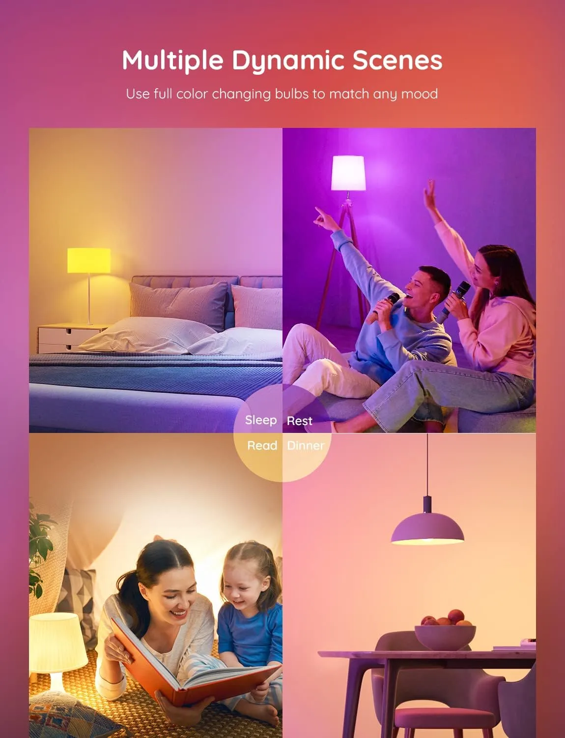 1767989936 725 Govee Smart Light Bulbs Color Changing Light Bulb Work with