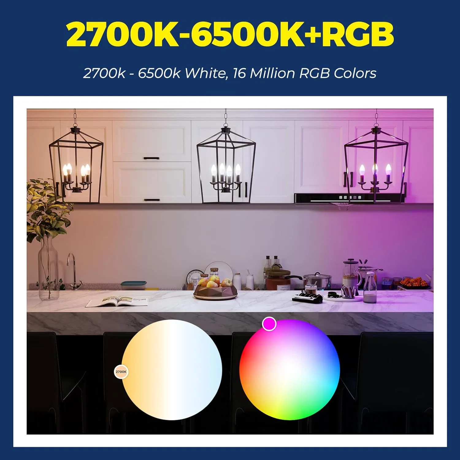 1768064820 291 Lightinginside E12 Smart Light Bulbs 60W Equiv Work with AlexaGoogle