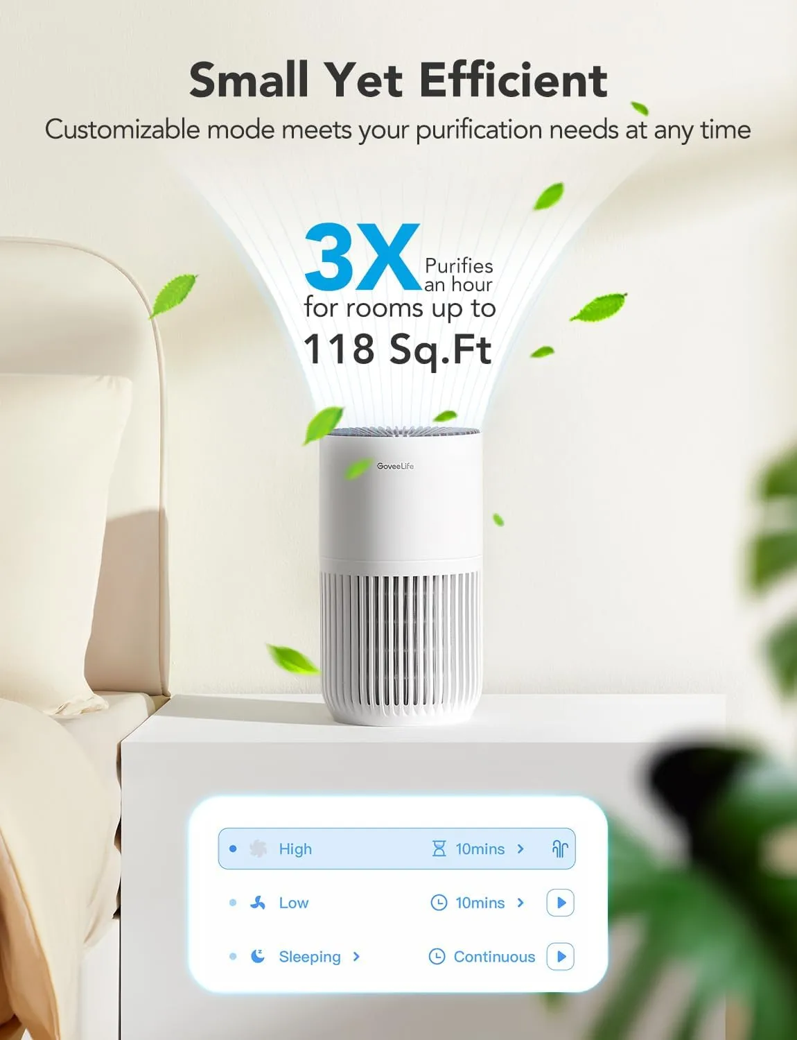 1768139822 198 GoveeLife Mini Air Purifier for Bedroom Smart Filter Air Purifier