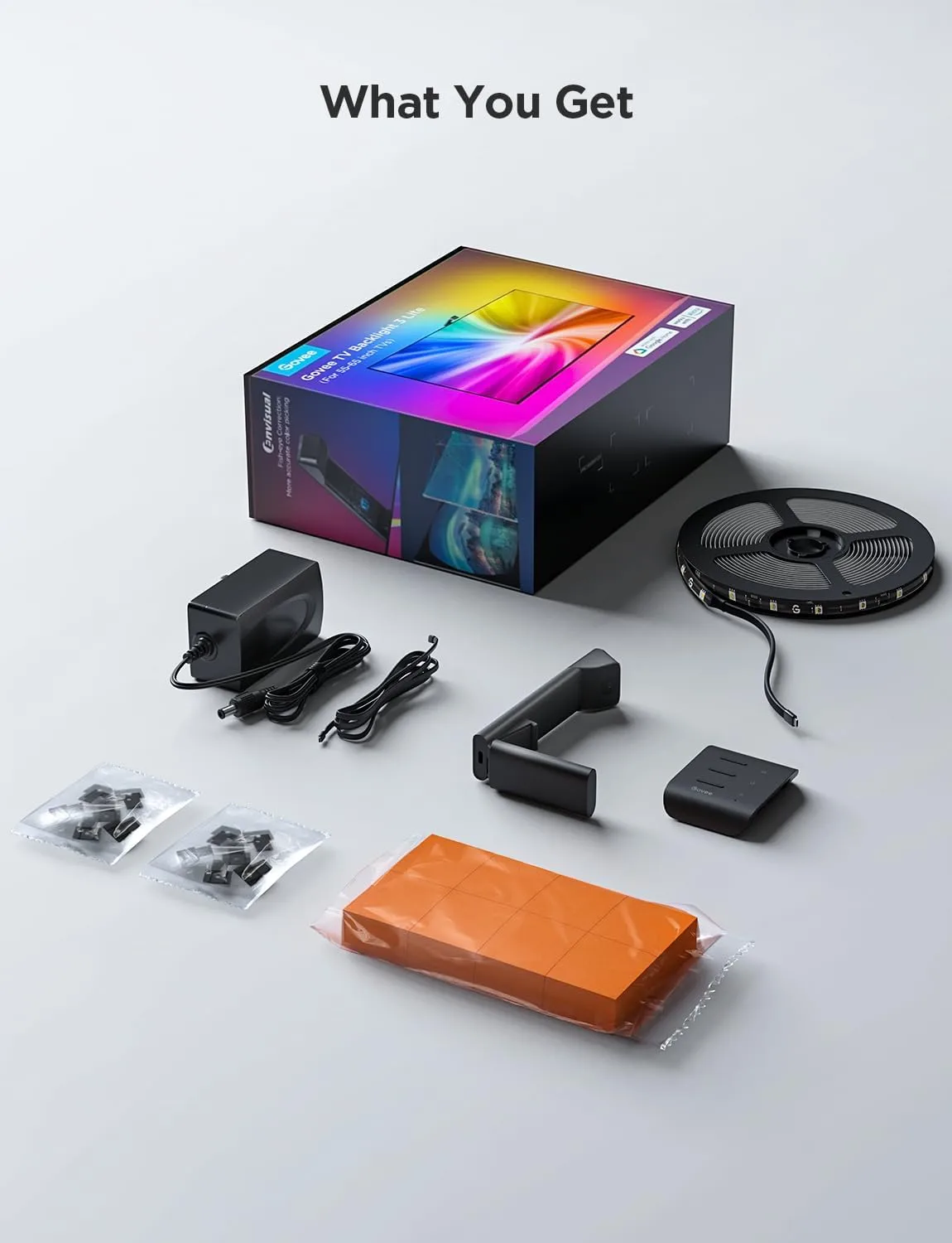 1768324380 806 Govee TV Backlight 3 Lite with Fish Eye Correction Function Sync