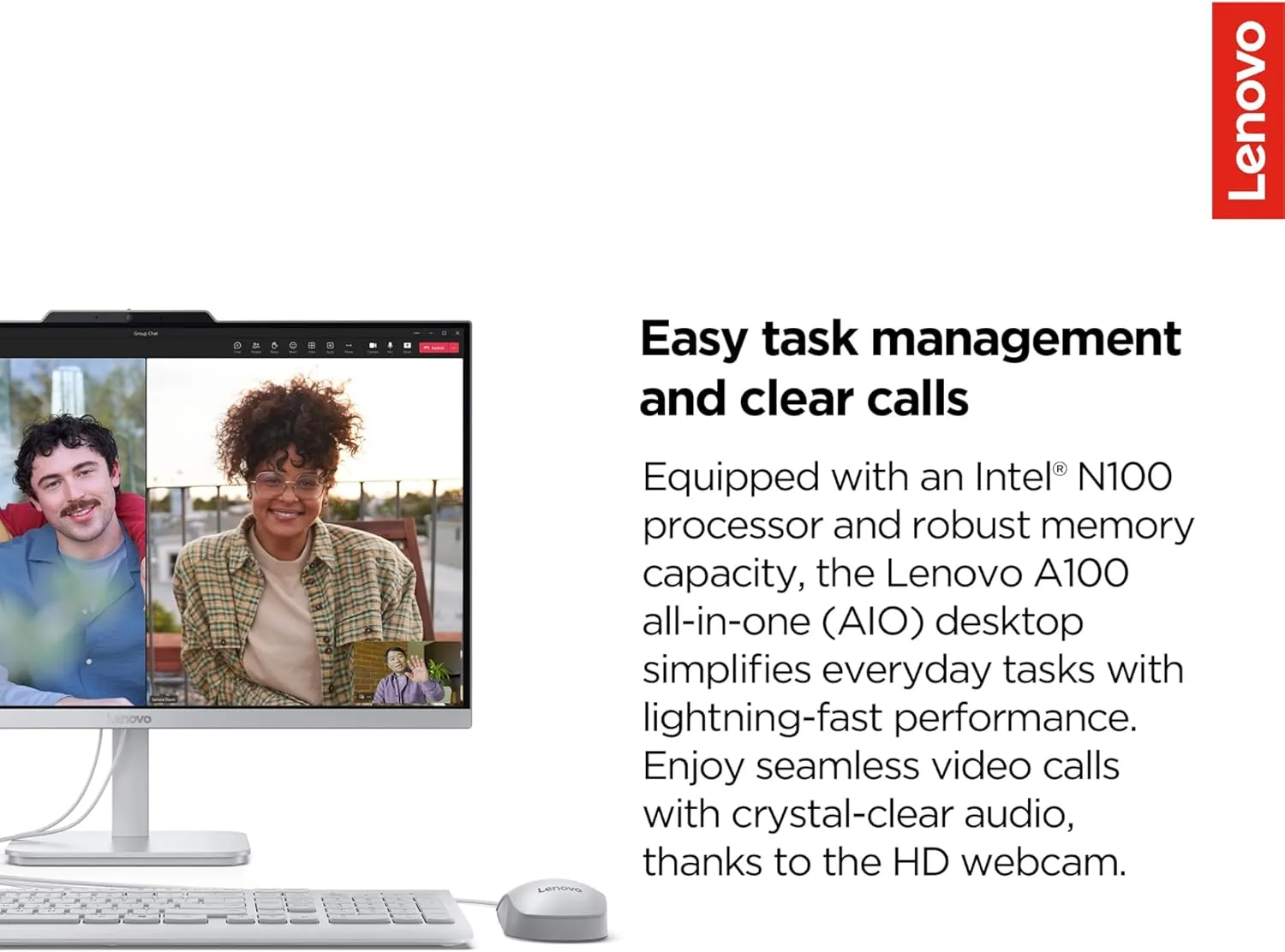 1768421028 200 Lenovo IdeaCentre Everyday Tasks 24 Full HD All in One Desktop Computer