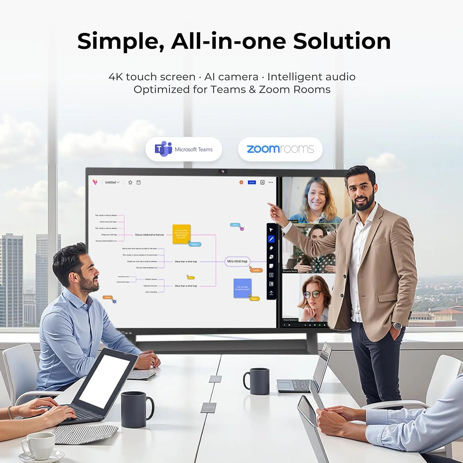 1768465436 192 NearHub S Pro 4K UHD Smart Board55Windows 11 Interactive Whiteboard