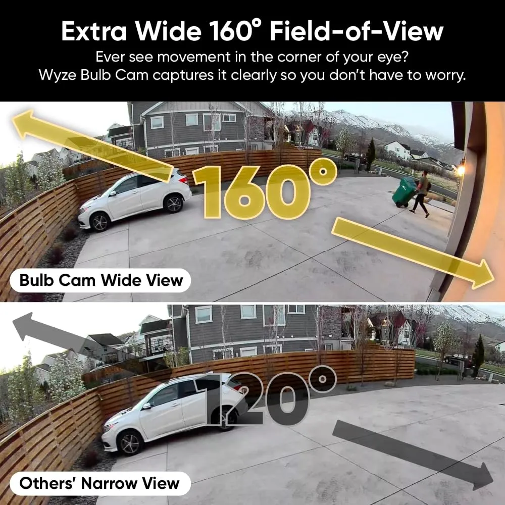 1768532177 705 WYZE Bulb Cam Security Camera 2K HD Outdoor Light Bulb