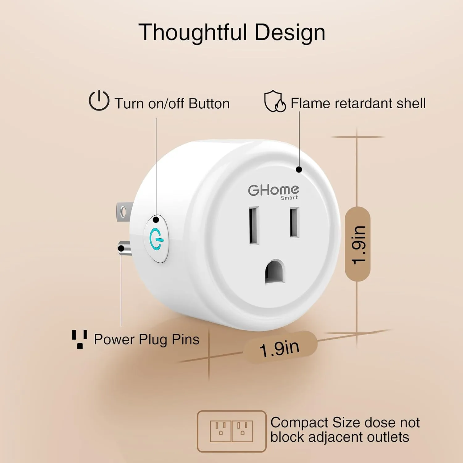 1768576983 170 GHome Smart Plug WiFi Smart Plugs Work with Alexa and