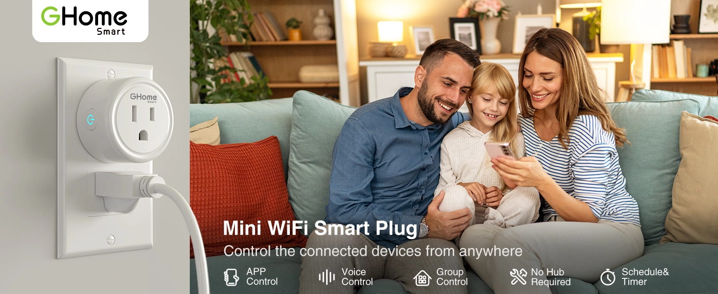 GHome Smart Plug,WiFi Smart Plugs