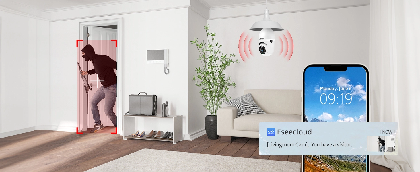 security camera light bulb outdoor