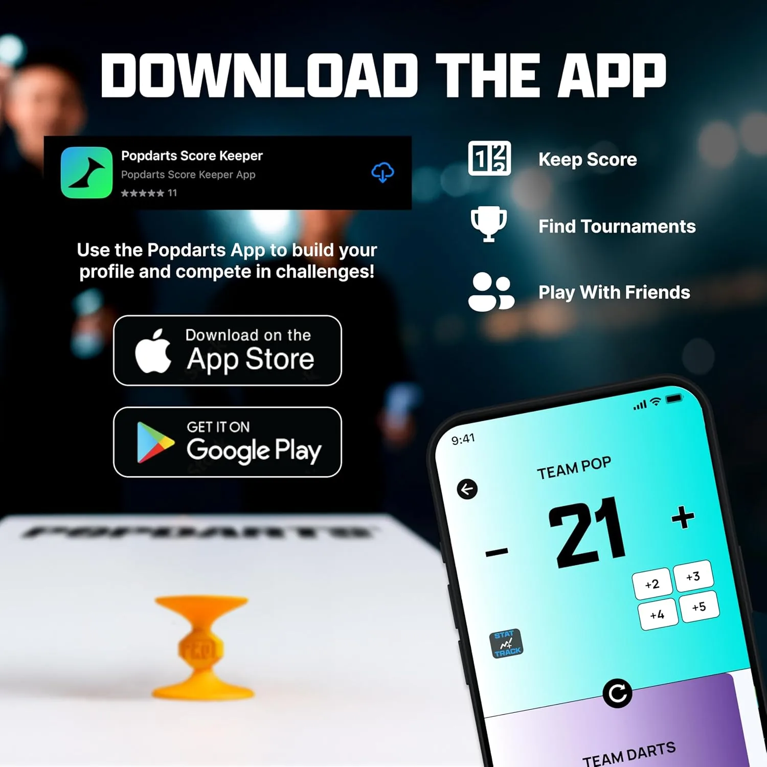 1768730354 929 Popdarts Pro Pack Game Set Purple and Yellow Indoor