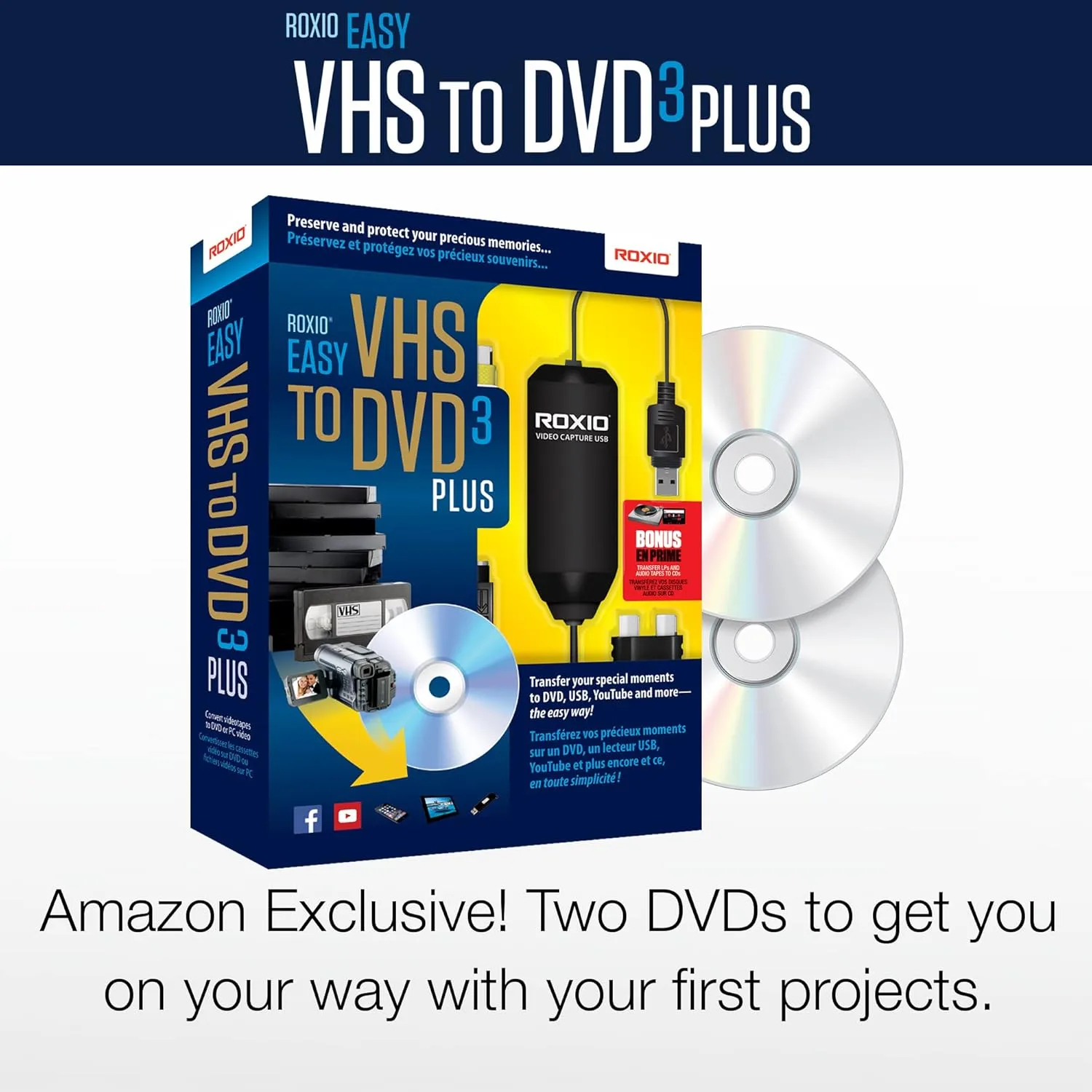 1768752515 881 Roxio Easy VHS to DVD 3 Plus VHS Hi8