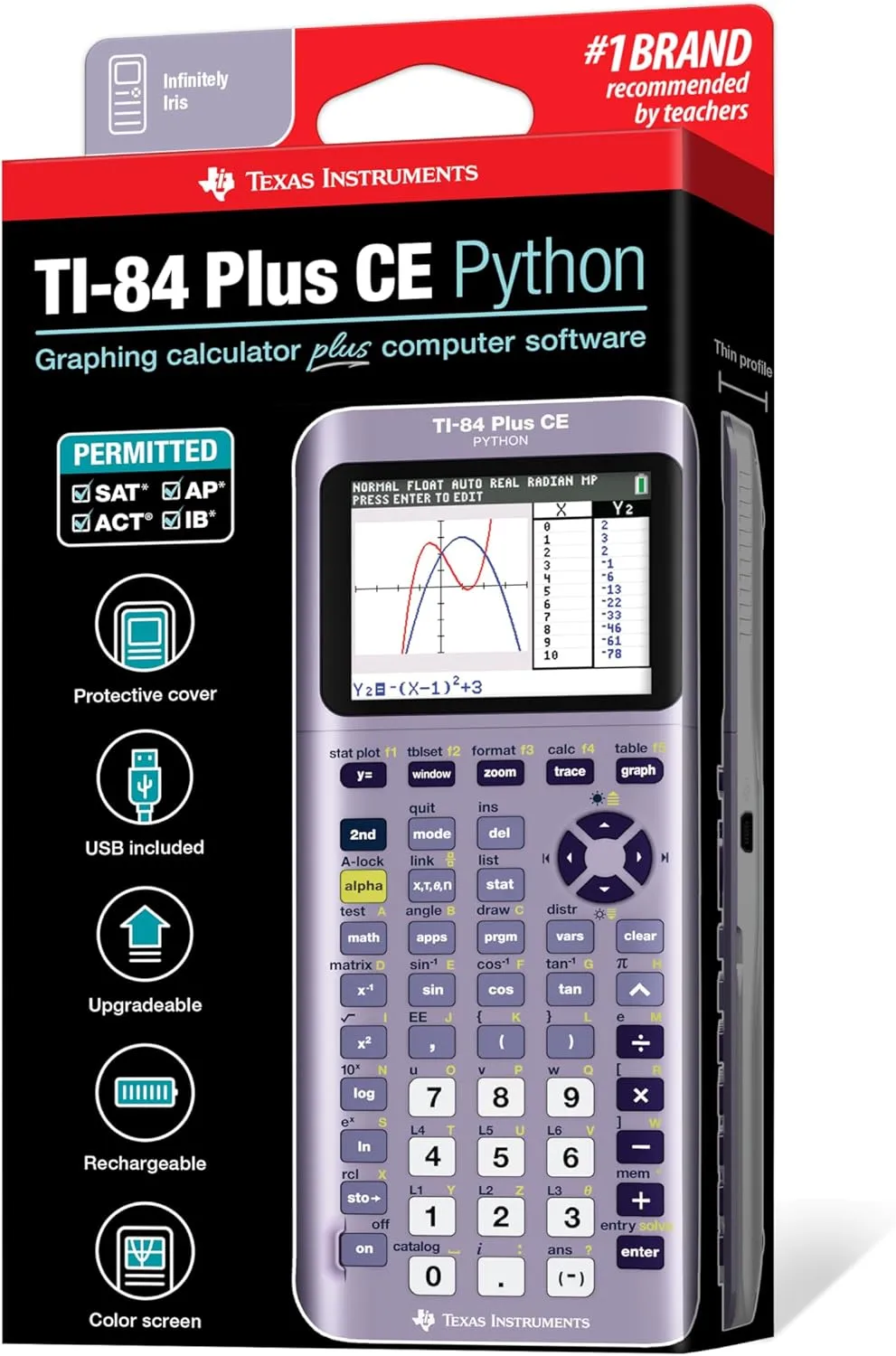 1768827208 569 TI 84 Plus CE Python Enhanced Graphing plus Software IrisPurple