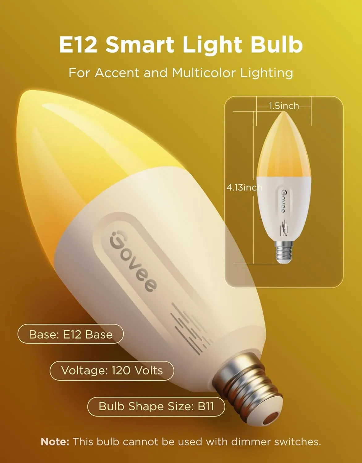 1768860638 99 Govee E12 Led Bulb Smart Light Bulbs Work with Matter