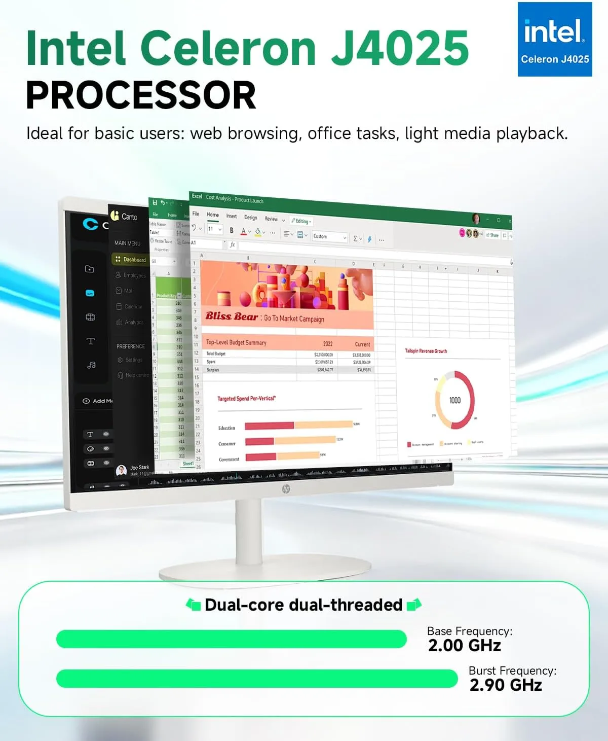 1768943124 189 HP All in One Desktop Computer for Home Intel Celeron