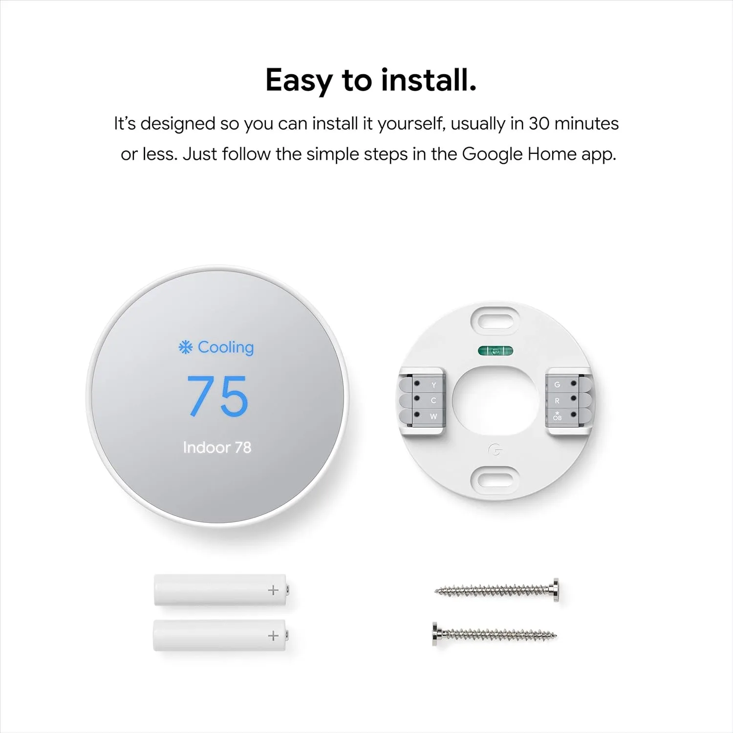 1769064133 257 Google Nest Thermostat Smart Thermostat for Home Programmable
