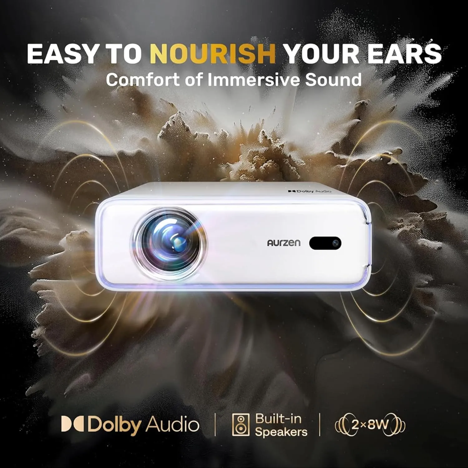 1769195453 789 Aurzen EAZZE D1 Smart Projector with WiFi and Bluetooth Netflix Officially Licensed