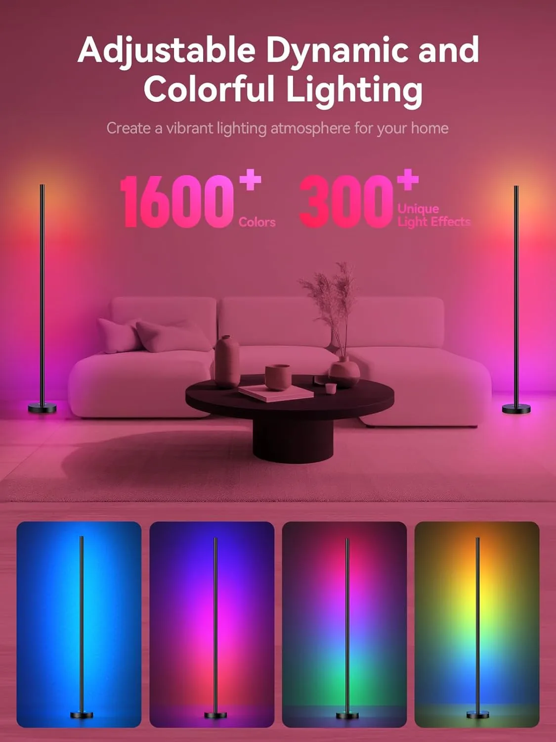 1769207071 675 OIYN Smart RGBICW LED Corner Floor Lamp 16 Million