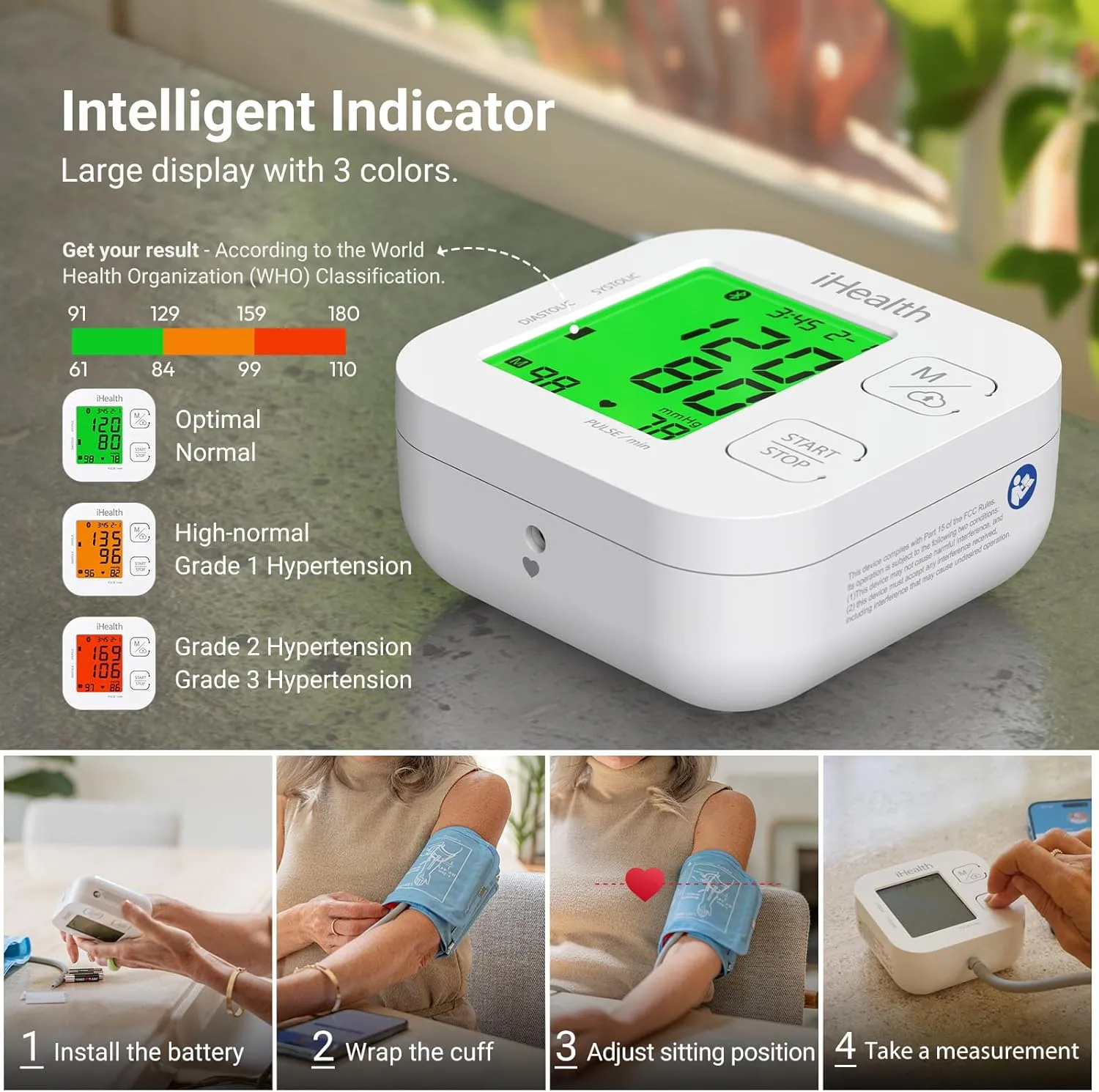 1769233174 512 iHealth Track Smart Upper Arm Blood Pressure Monitor with Wide
