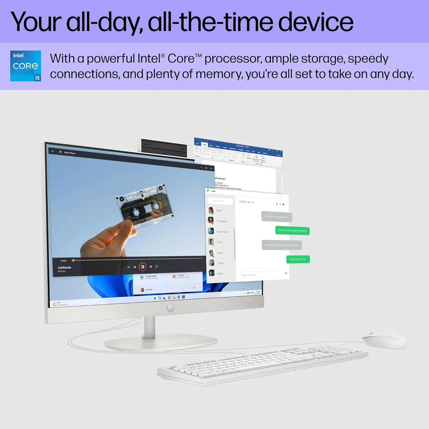 1769255361 52 HP 238 inch All in One Desktop PC FHD Display Intel Core