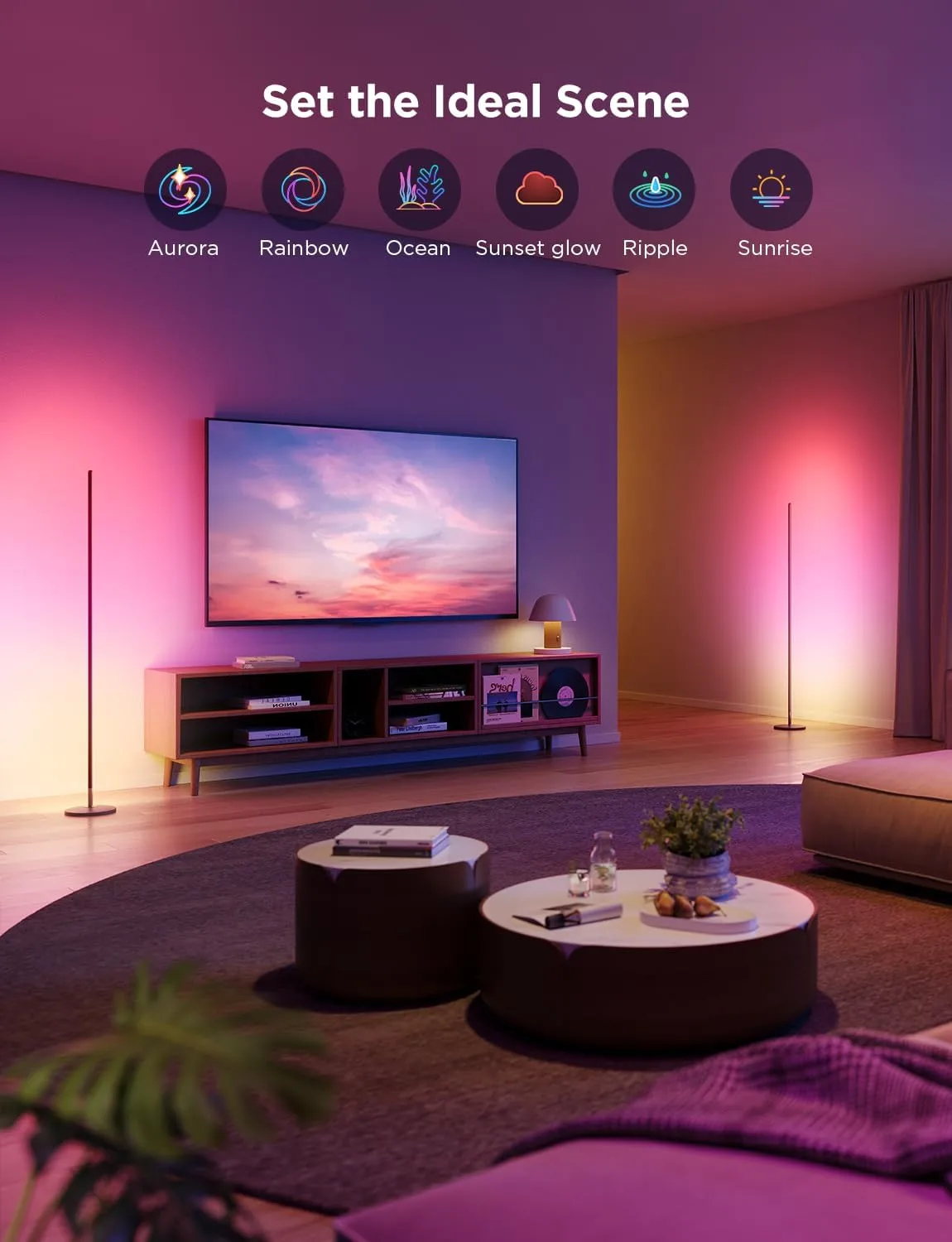 1769292861 652 Govee RGBIC Floor Lamp Basic 2 Pack Compatible with Alexa LED