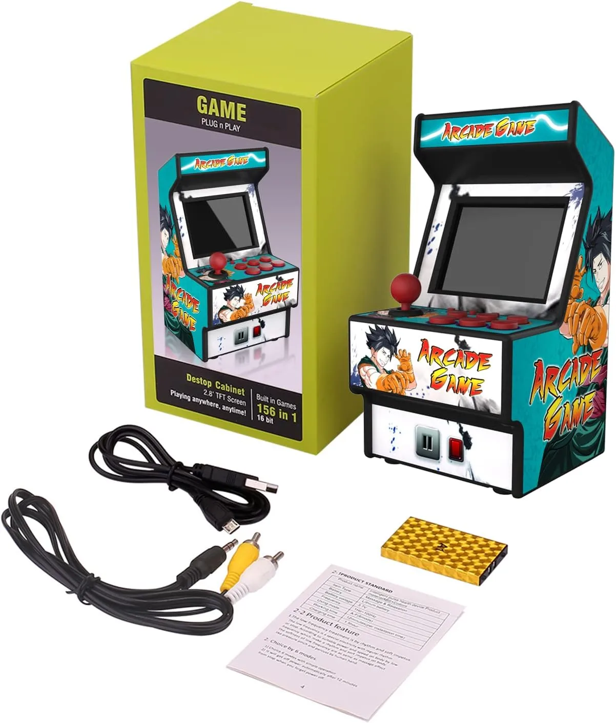 1769296518 186 Mini Arcade Machine Retro Gaming Console Handheld Game Console with
