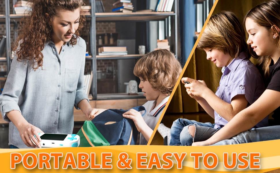 Portable handheld video games for kids easy to use