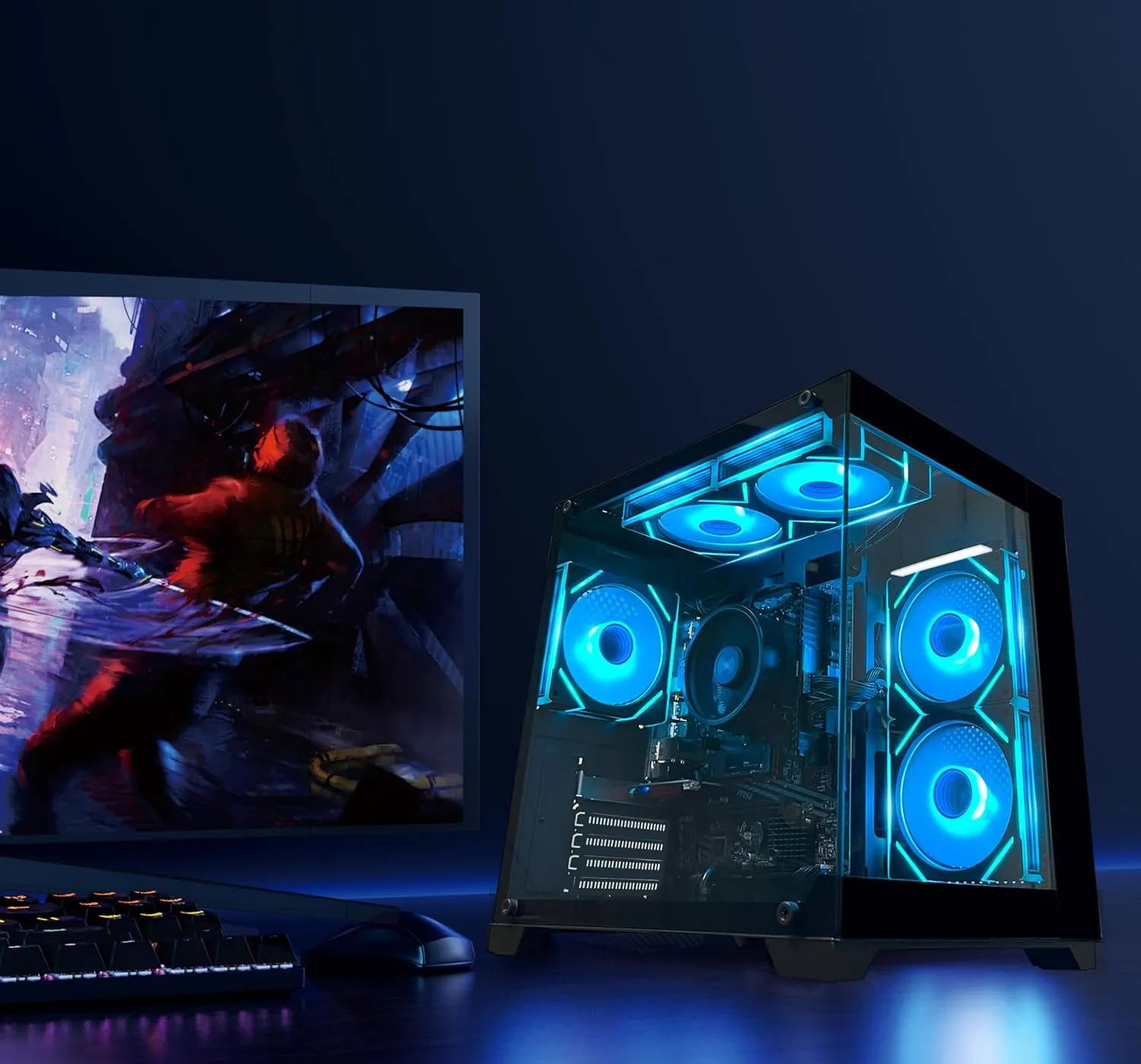 1769572116 522 Gaming PC Desktop Computer AMD Ryzen 5 5600GT16GB DDR4 3200MHz1TB