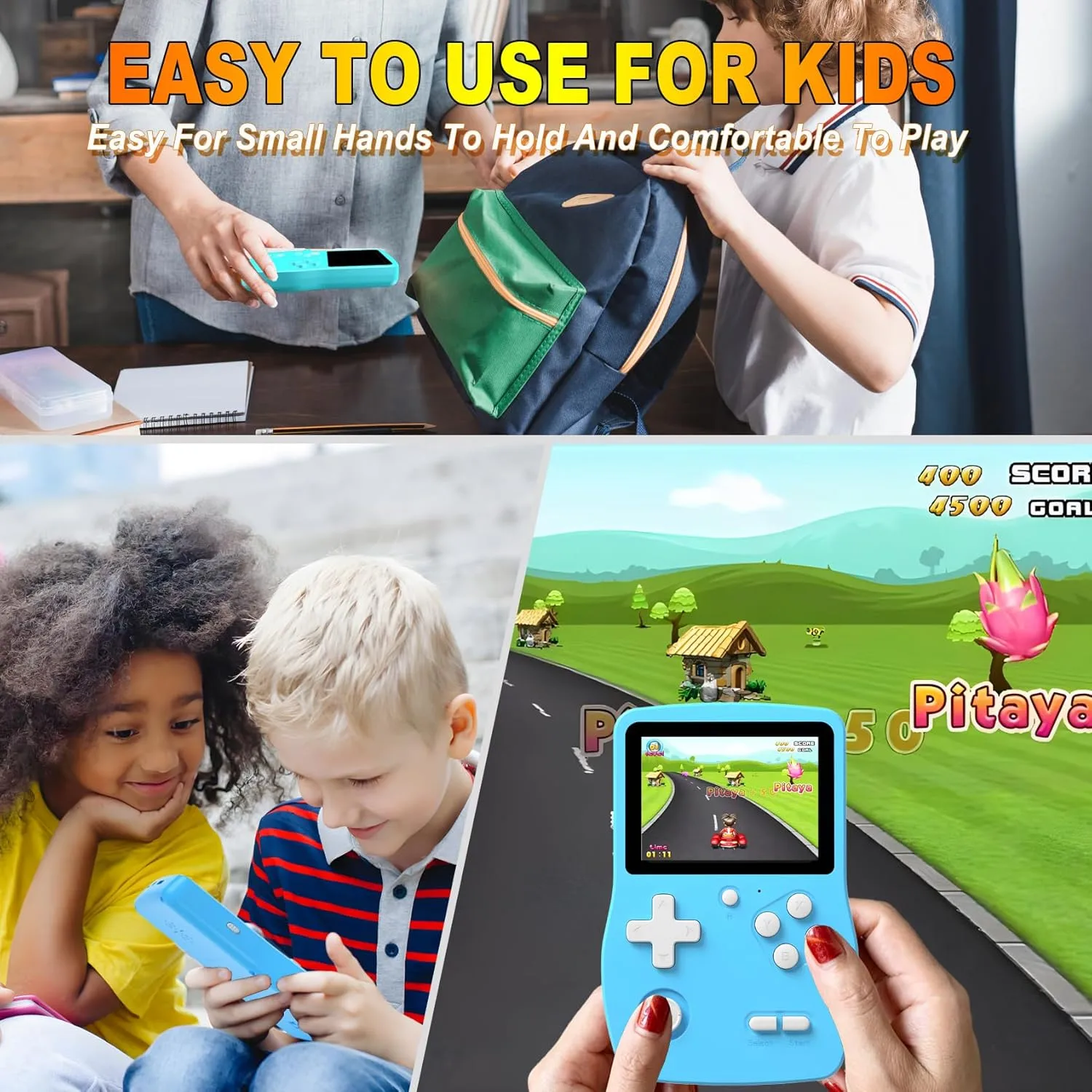 1769676295 572 32 Bit Handheld Games for Kids Preloaded 139 Video Games