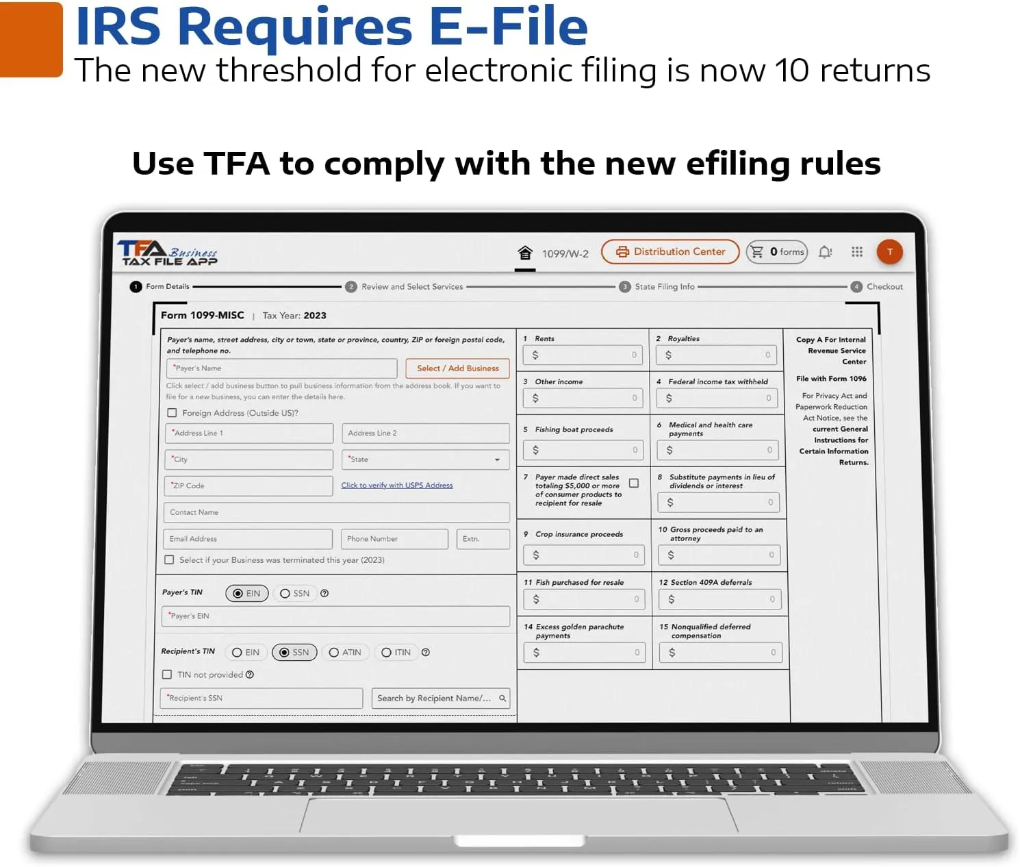 1769684901 45 2025 TFA Software for Tax Form Filing Print Mail and
