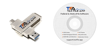 Tax File App CD &amp; Flash Drive