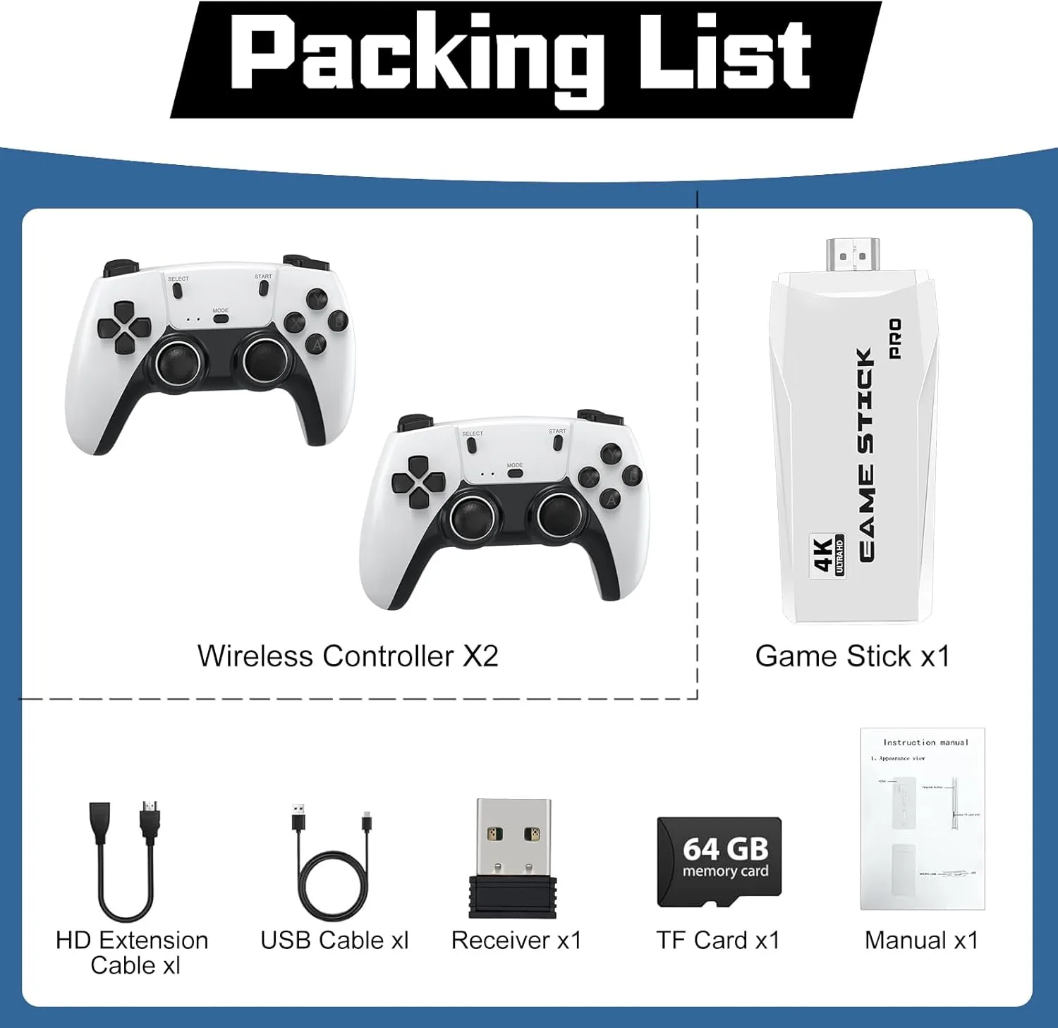 1769693478 272 New Retro Game Console Classic Video Games with 4K HDMI