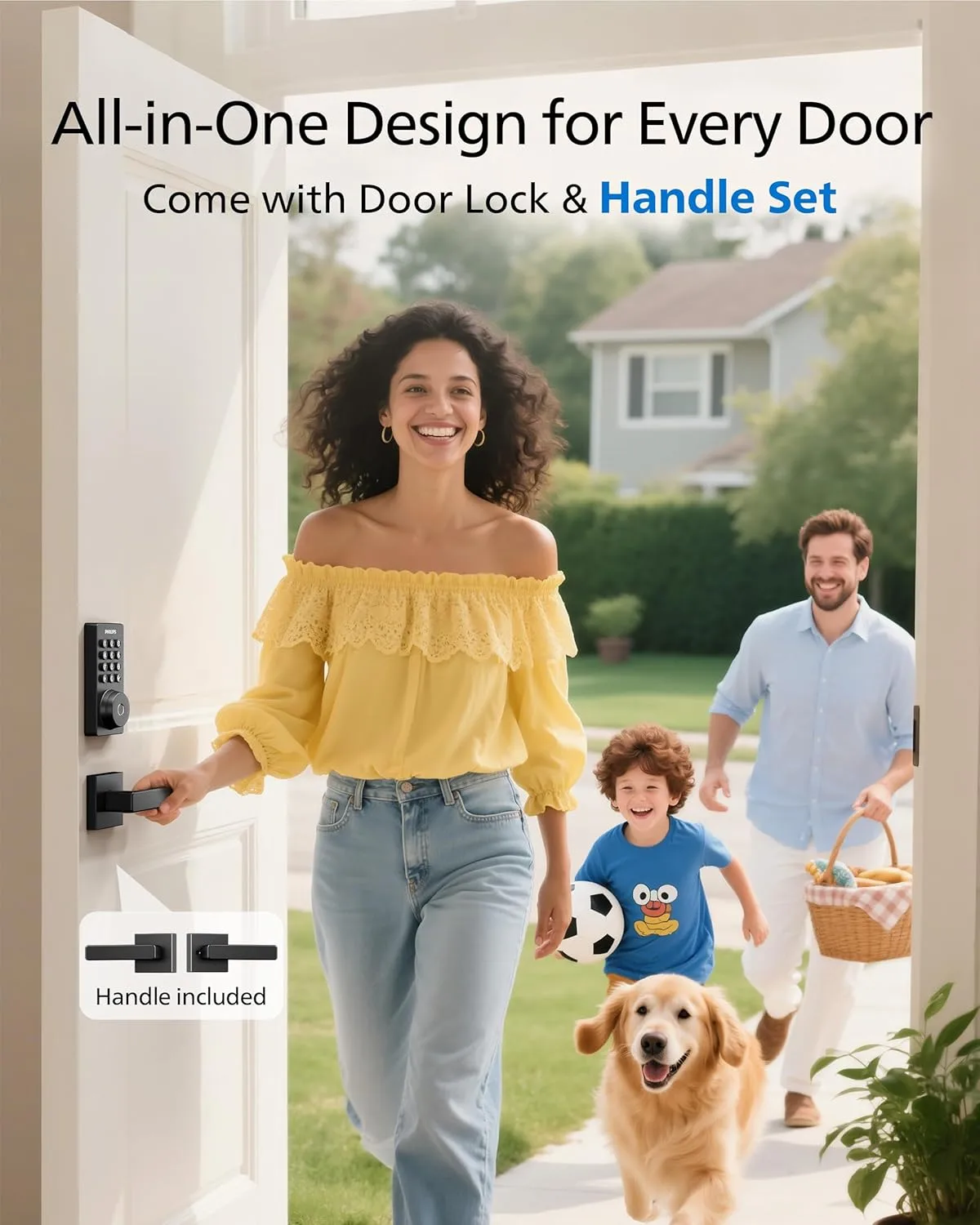 1769837318 123 Philips WiFi Keypad Door Lock with Handle Built in WiFi APP