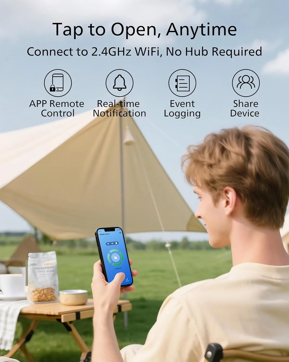 1769837318 368 Philips WiFi Keypad Door Lock with Handle Built in WiFi APP