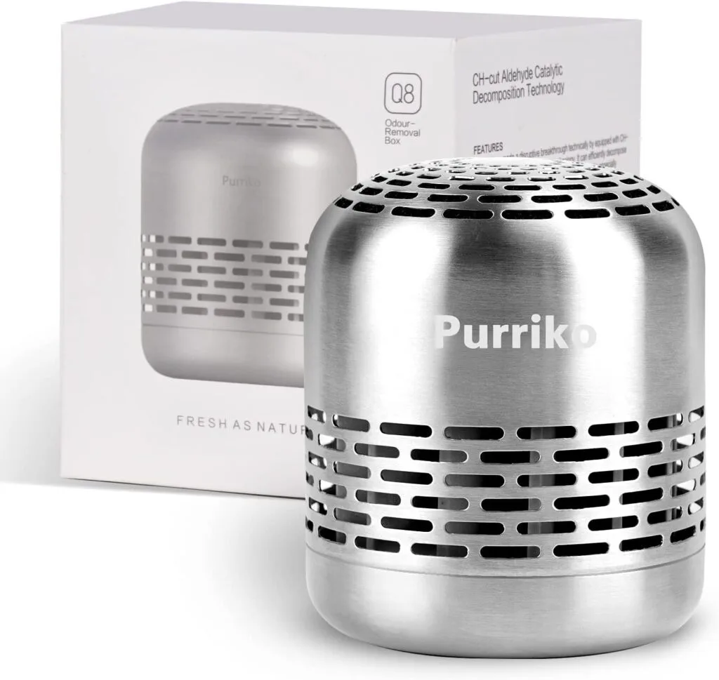 Purriko Refrigerator Deodorizer,Lasts up to 10 Years,Refrigerator Odor Eliminator,Fridge Deodorizer,More Effective Than Baking Soda Bamboo Air Purifying Bags