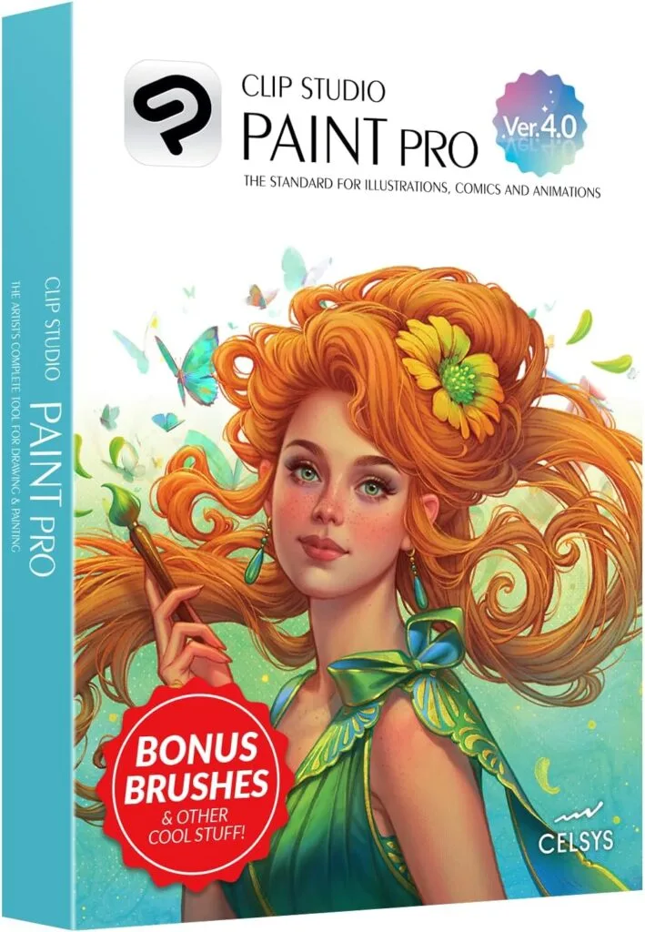 CLIP STUDIO PAINT PRO – Version 4 | Perpetual License | for Windows and macOS