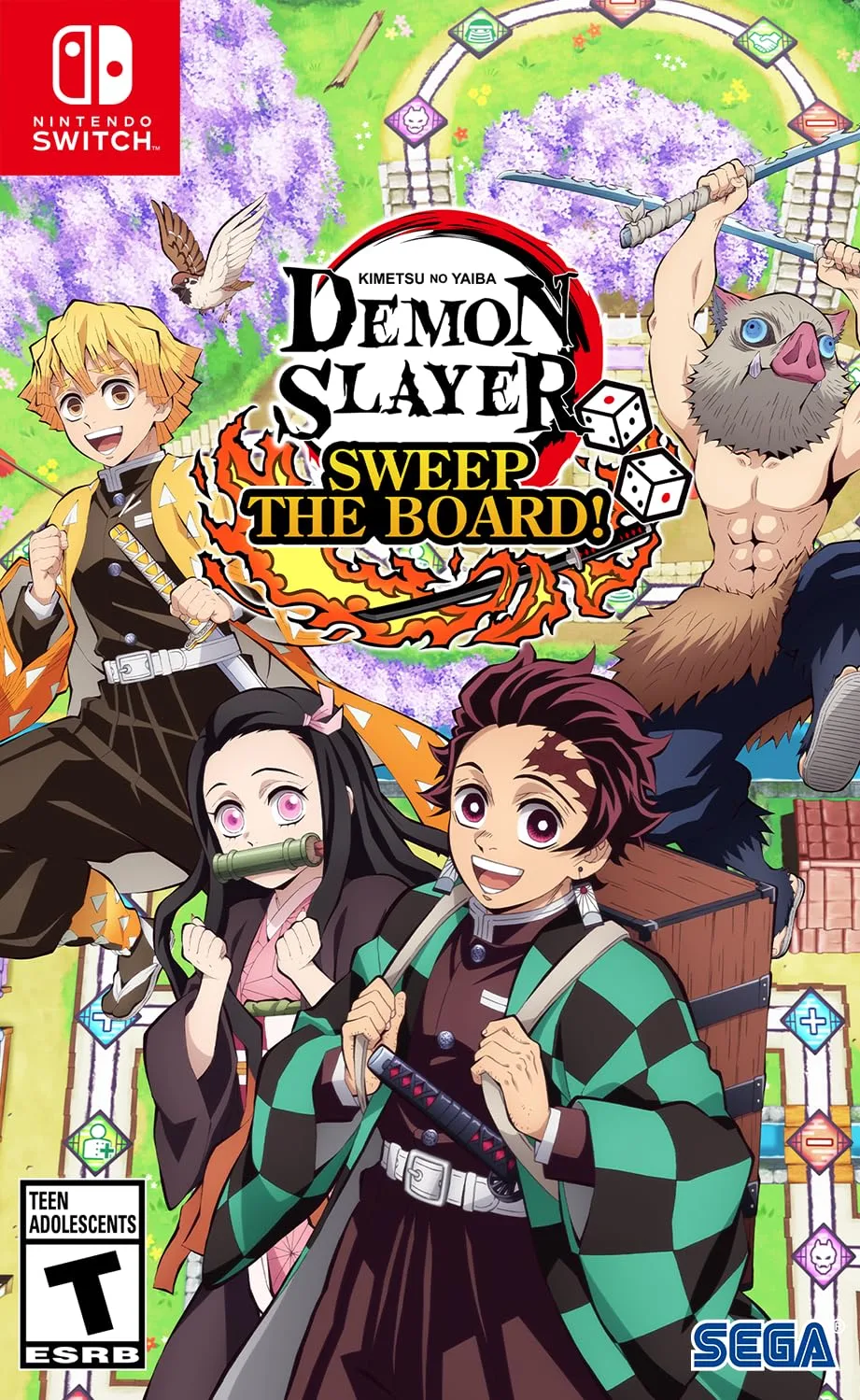Demon Slayer Kimetsu no Yaiba Sweep the Board Nintendo