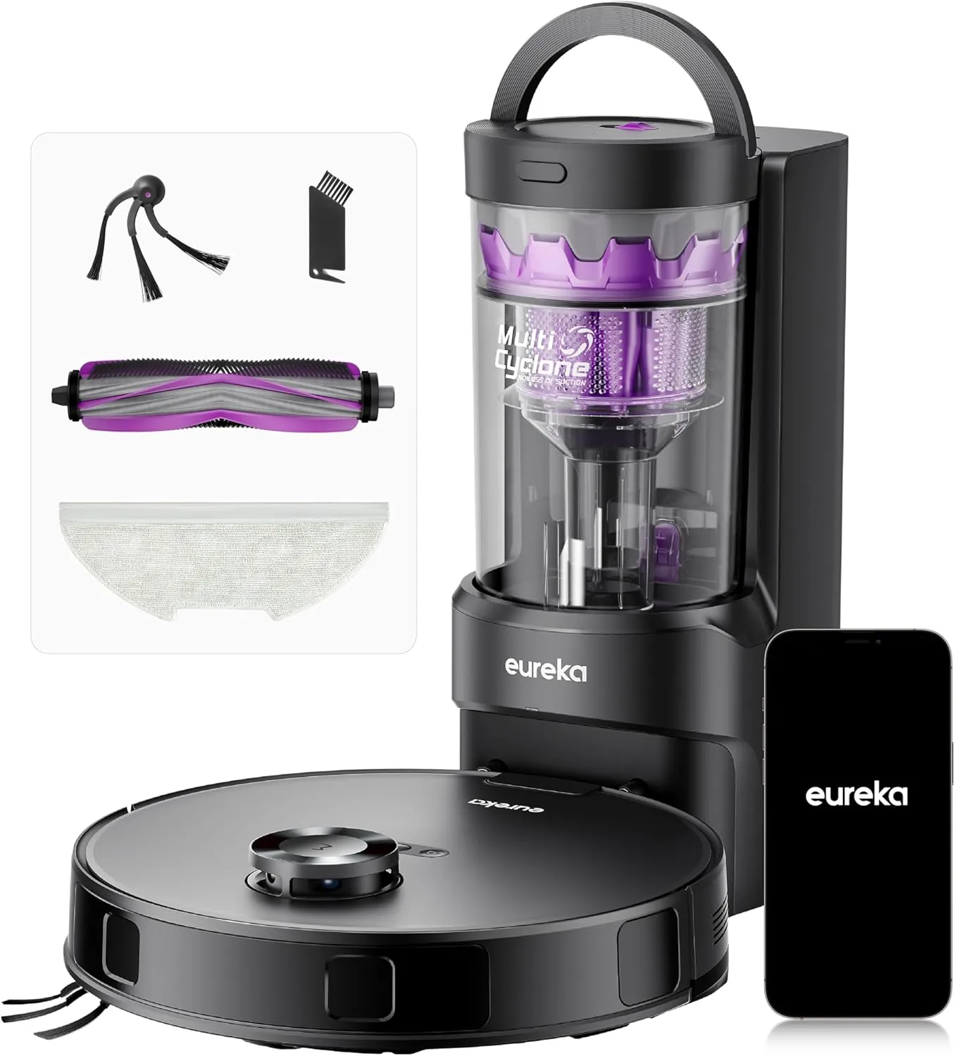 Eureka E20 Evo Plus Robot Vacuum and Mop Combo 10000Pa