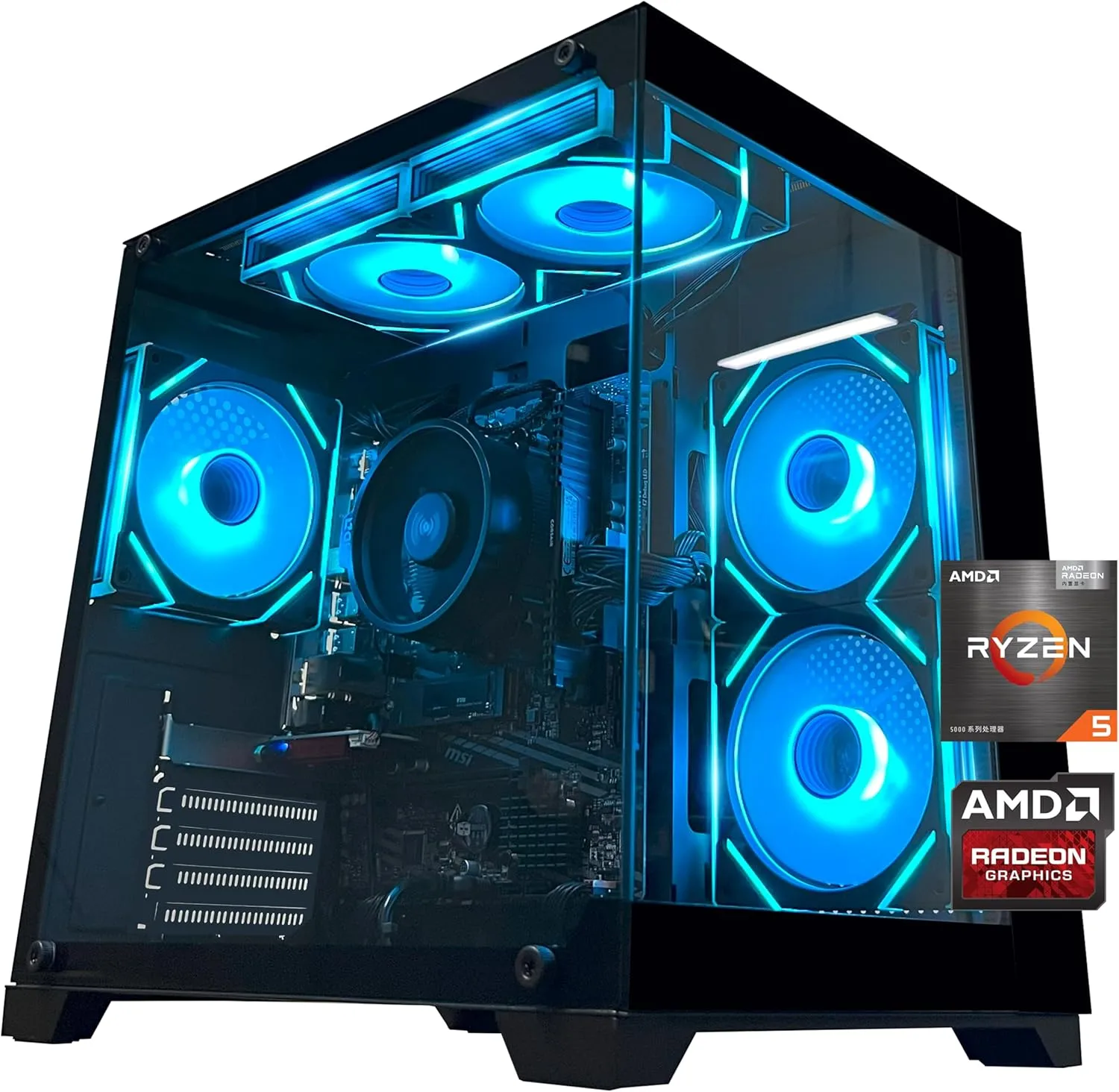 Gaming PC Desktop Computer AMD Ryzen 5 5600GT16GB DDR4 3200MHz1TB