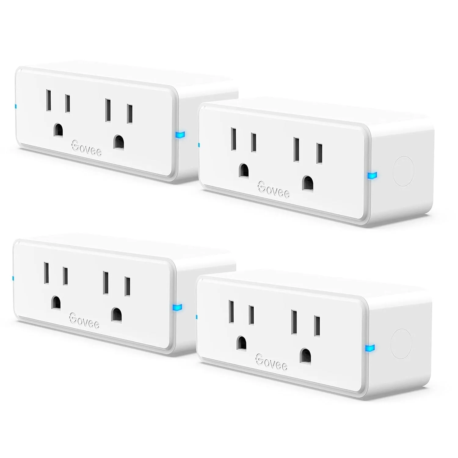 Govee Dual Smart Plug 4 Pack 15A WiFi Bluetooth Outlet