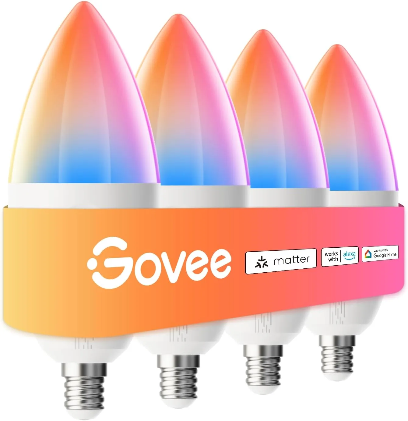 Govee E12 Led Bulb Smart Light Bulbs Work with Matter