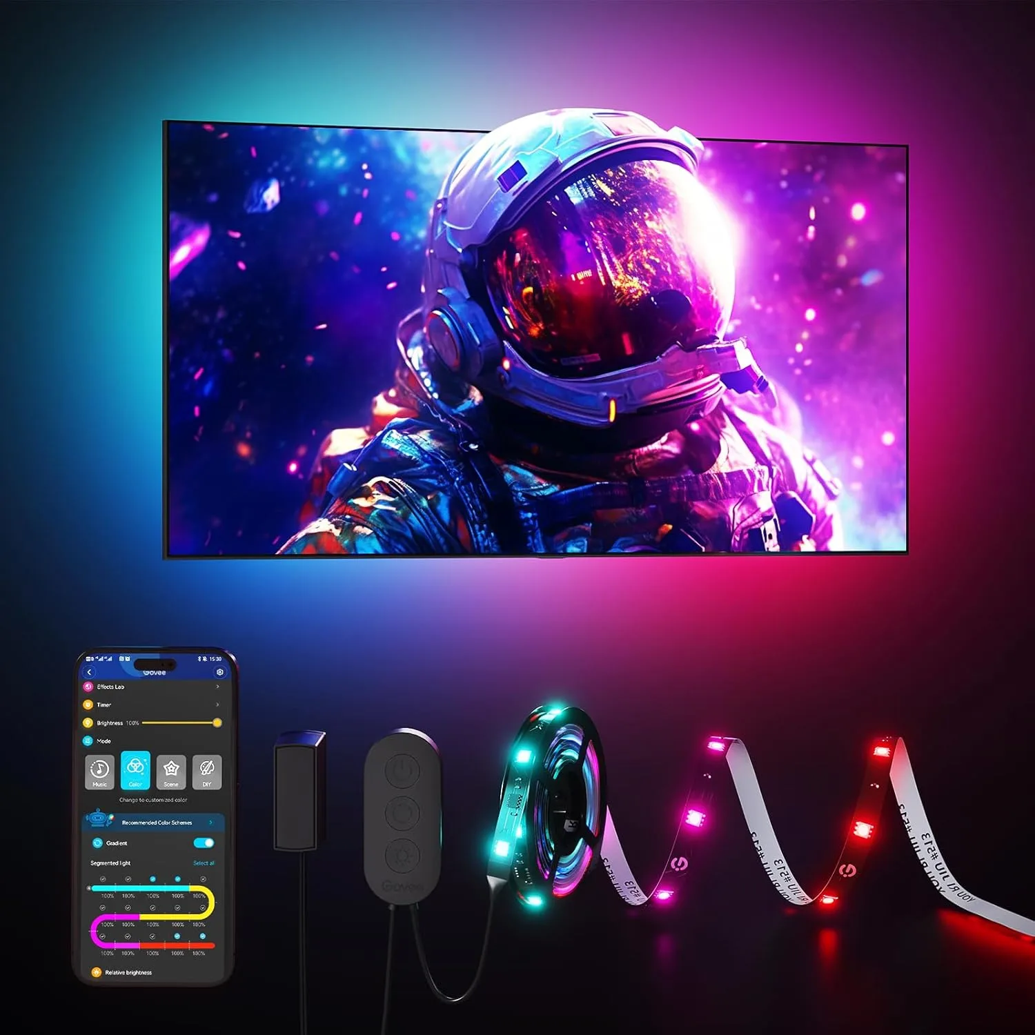 Govee TV LED Backlight Strip RGBIC Smart LED Backlight for
