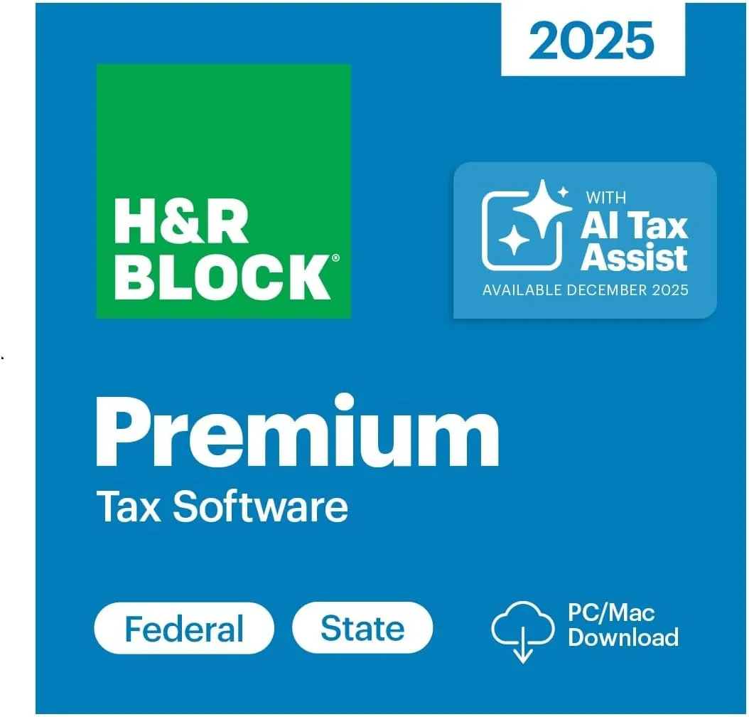 HR Block Tax Software Premium 2025 WinMac PCMac Online Code