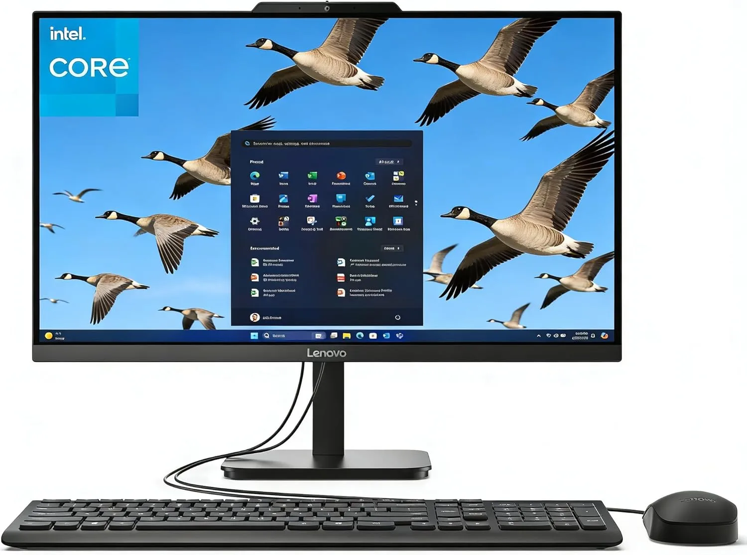 Lenovo 24 All in One Desktop Computer for Home Office 16GB DDR4