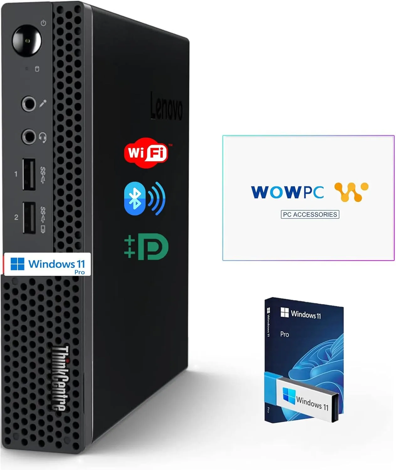 Lenovo ThinkCentre Micro Desktop 16GB DDR4 RAM 512GB SSD Drive